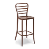 Soda barstool woodgrain