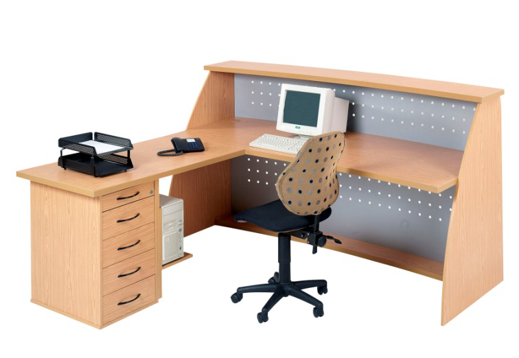 TREND A AND B RECEPTION DESK (MELAMINE) - Amahle Office Furniture